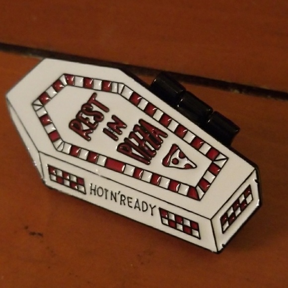 Jewelry - Rest in Pizza Hot n Ready lapel pin